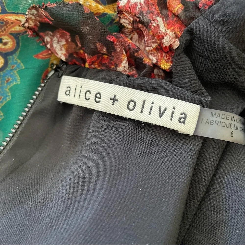 SOLD 🛍️Alice + Olivia Marella Mock Neck Dress - Picture 7 of 8